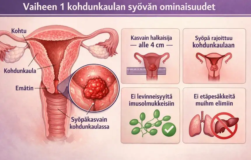 Vaiheen 1 kohdunkaulan syövän ominaisuudet – Varhaiset merkit, diagnoosi ja hoito