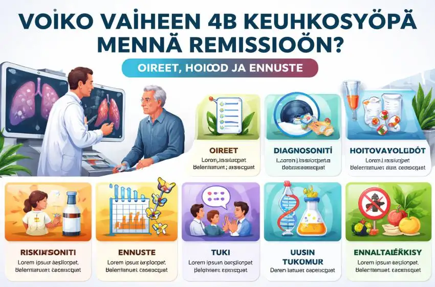 Voiko Vaiheen 4B Keuhkosyöpä Mennä Remissioon? Oireet, Hoidot ja Ennuste